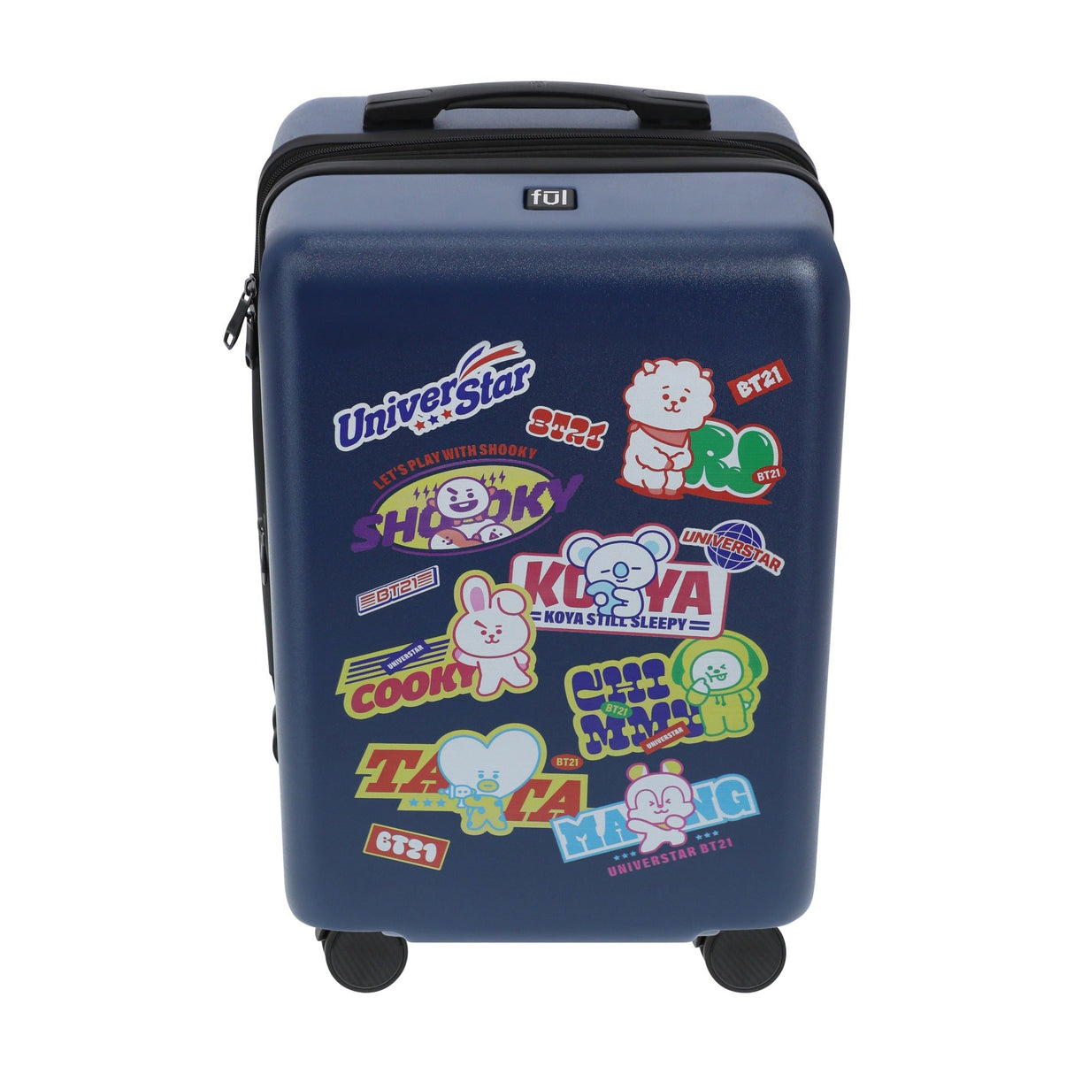 BT21 22.5" Navy Carry-On Suitcase Luggage