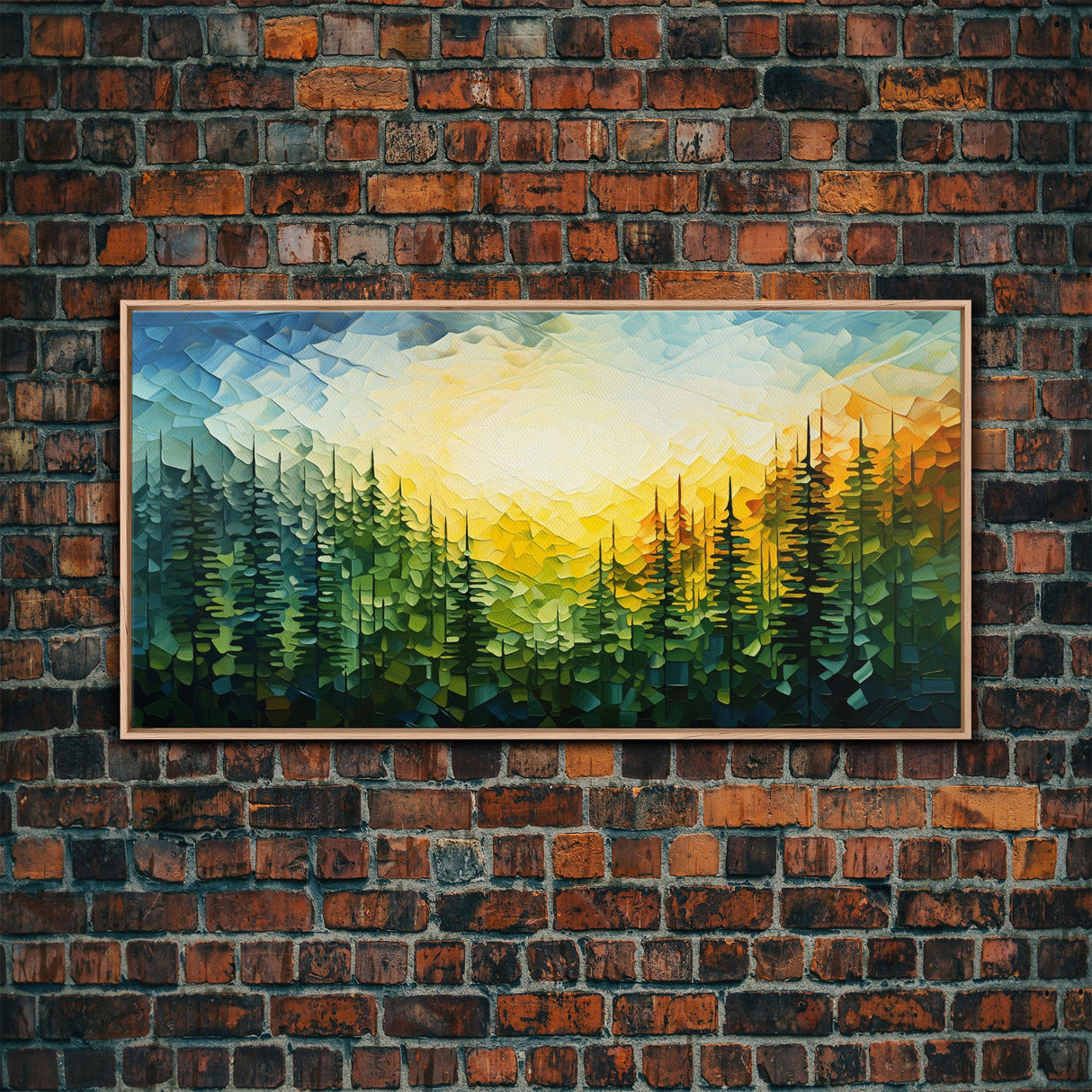 Forest Wall Art, Abstract Wall Art, Forest Painting, Wall Art, Canvas Print, Wall Hanging, Landscape Art, Home Office Art, Southern Decor