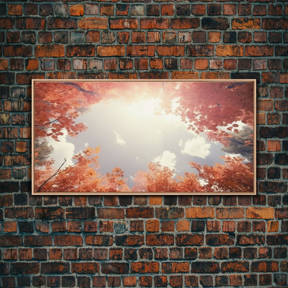 Forest Art, Trees Wall Art, Autumn Art Print, Panoramic Art, Wall Art, Canvas Art, Landscape Art, Farmhouse Art, Dining Room Decor, RV Decor