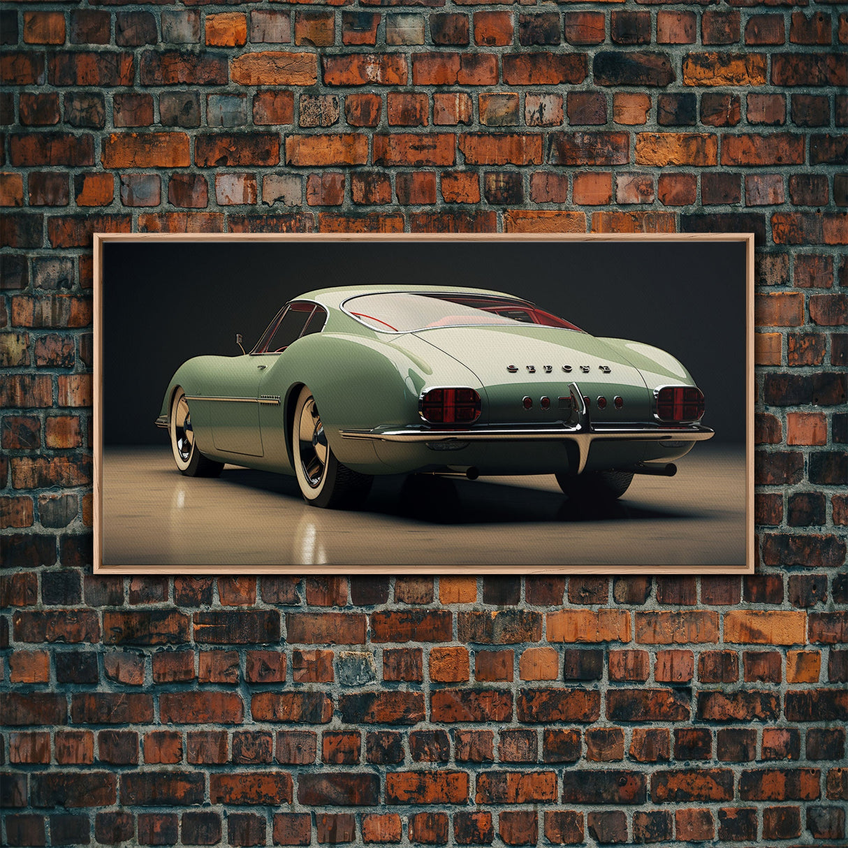 Classic Car Wall Art, Car Art, Automotive Art, Panoramic Art, Wall Art, Canvas Art, Landscape Art, Landscape Print, Gift For Car Lovers