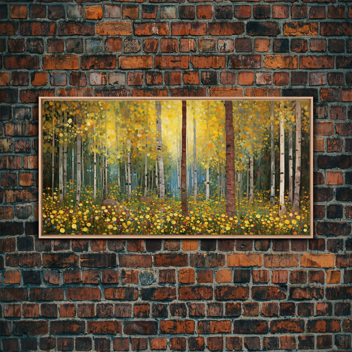 Forest Wall Art, Summer Art, Trees Wall Print, Panoramic Art, Wall Art, Canvas Art, Landscape Art, Gift For Coworker, Country Wall Art