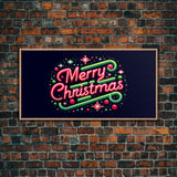 Merry Christmas Sign - Christmas Decor - Framed Canvas Print Sign - Canvas Sign - Xmas Decor -  Holiday Decor