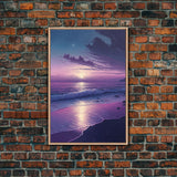 Large Coastal Wall Art Large Sunset Beach Framed Canvas Print Seascape Sky And Sea Beach Scene Art Ocean Beach Sky Art Decor