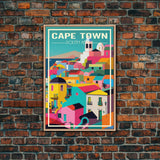 Cape Town, South Africa Wall Art, Africa Travel Poster, Travel Wall Print, Travel Poster, Travel Wall Art, Canvas Wall Print