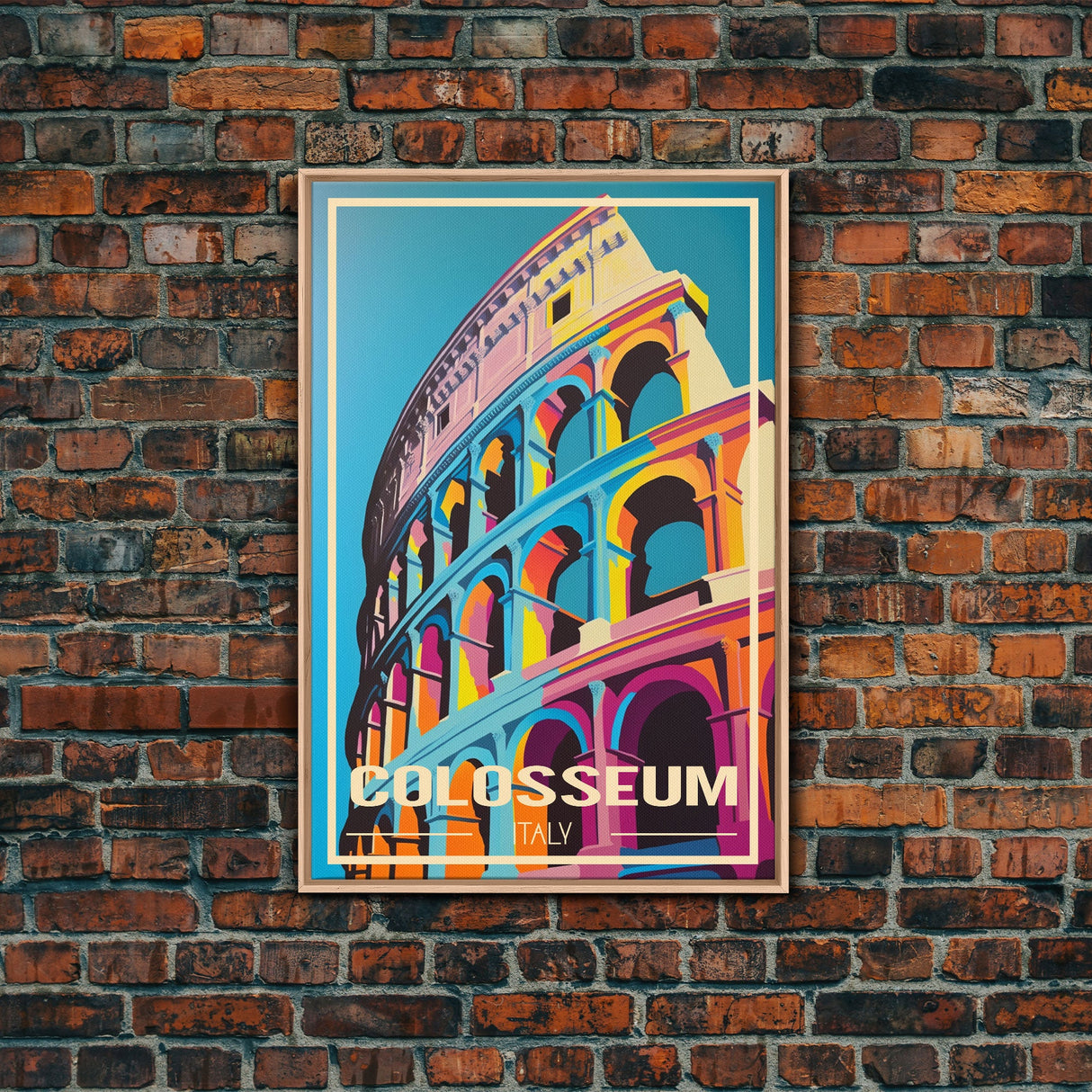 Colosseum, Rome Wall Art, Italy Travel Poster, Europe Wall Art, Travel Wall Print, Travel Poster, Travel Wall Art, Canvas Wall Print