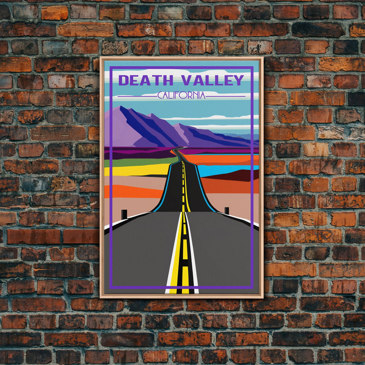 Death Valley, California Wall Art, America Travel Poster, Travel Wall Print, Travel Poster, Travel Wall Art, Canvas Wall Print