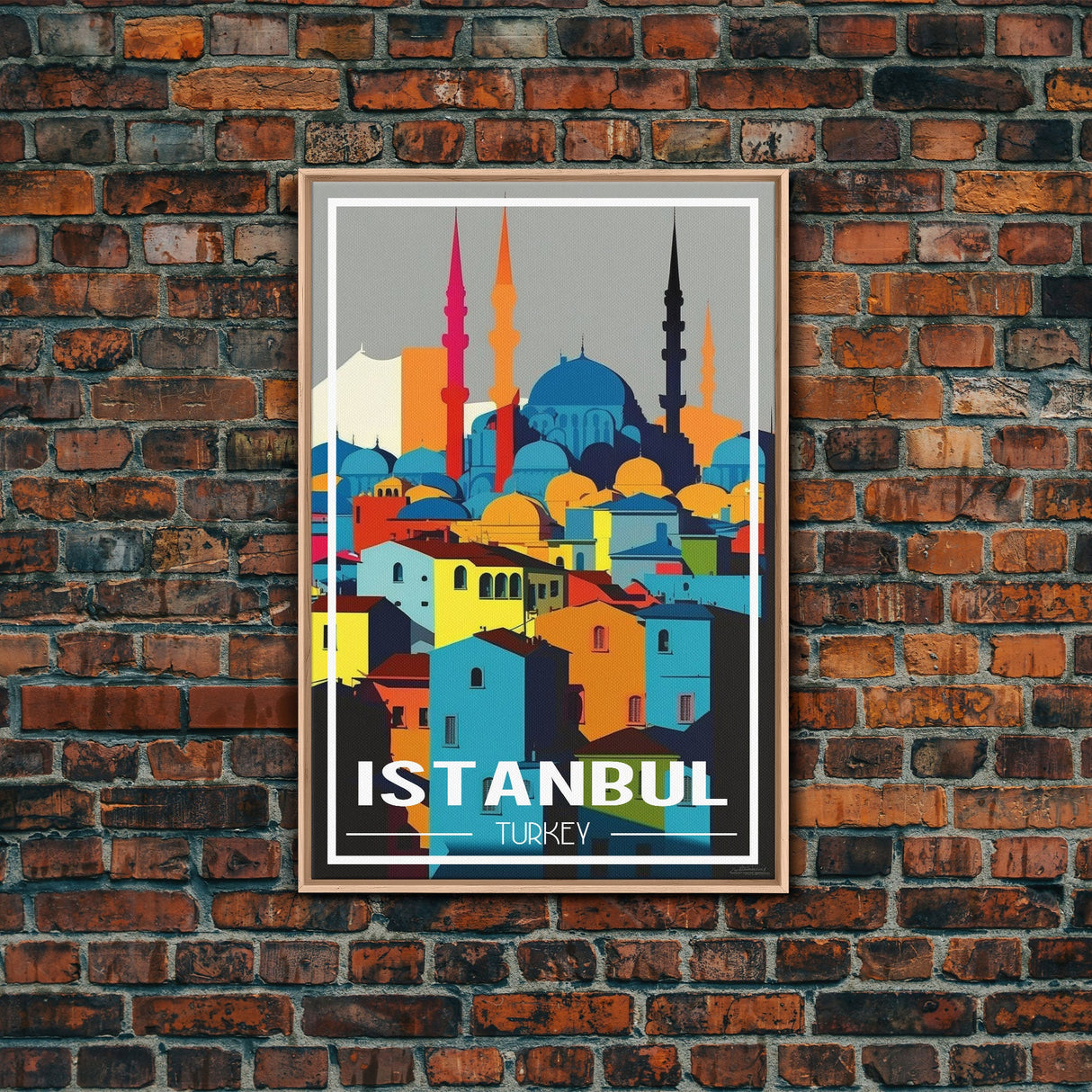 Instanbul Wall Art, Turkey Poster, Eurasia Wall Art, Travel Wall Print, Travel Poster, Travel Wall Art, Canvas Wall Print