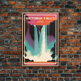 Victoria Falls Wall Art, Zambia Poster, Africa Wall Print, Waterfalls, Travel Wall Print, Travel Poster, Travel Wall Art, Canvas Wall Print