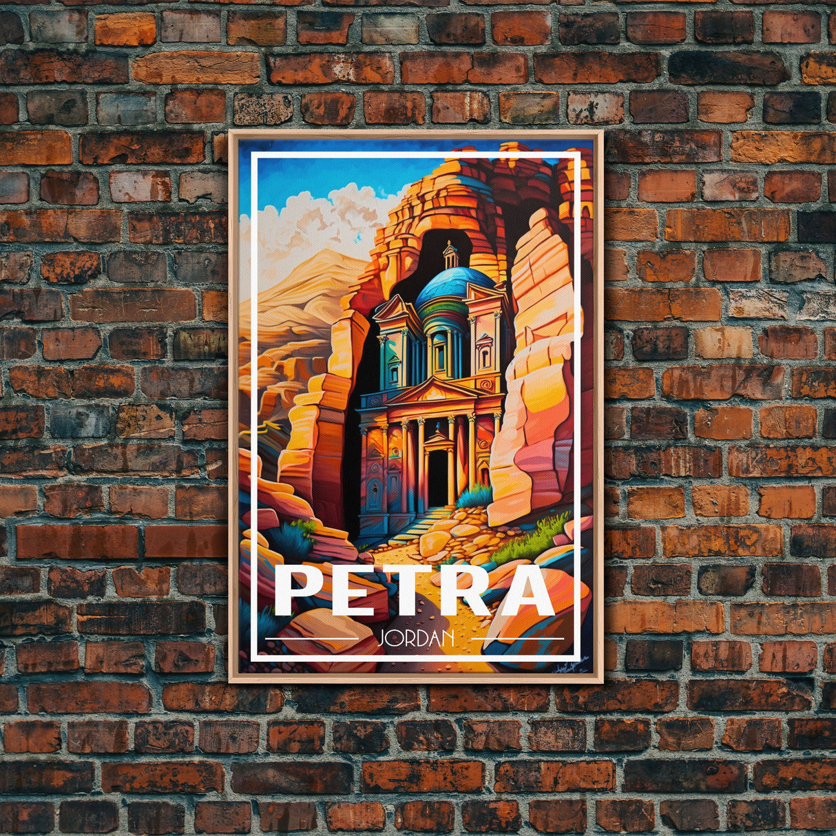 Petra Wall Art, Jordan Wall Poster, Asia Wall Art, Rose City, Travel Wall Print, Travel Poster, Travel Wall Art, Canvas Wall Print