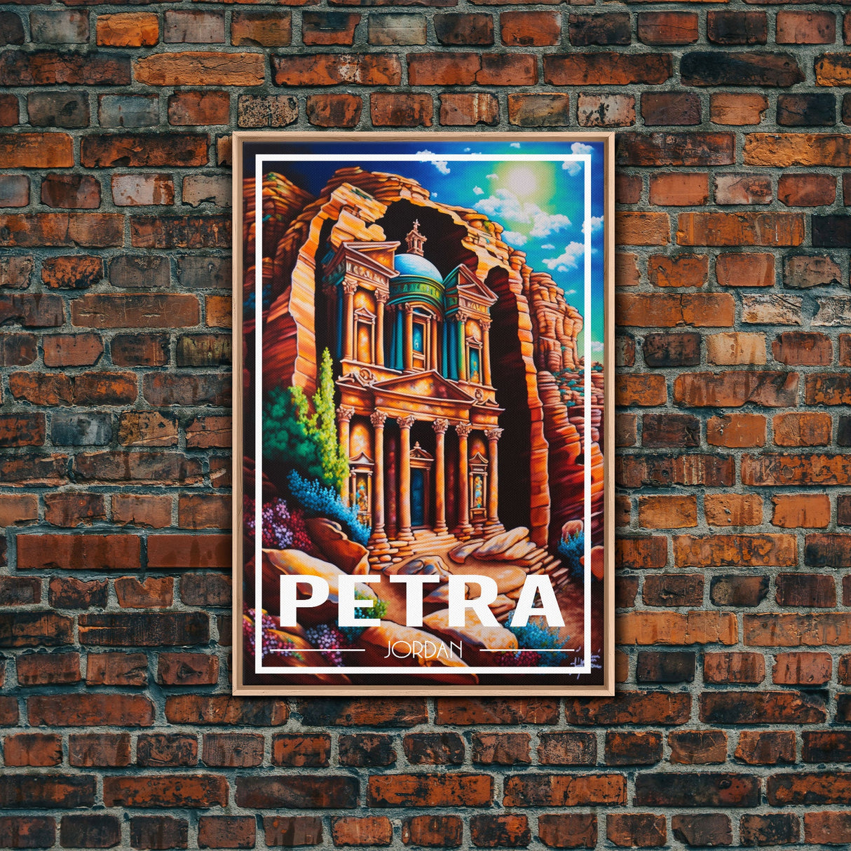 Petra Wall Art, Jordan Wall Poster, Asia Wall Art, Rose City, Travel Wall Print, Travel Poster, Travel Wall Art, Canvas Wall Print