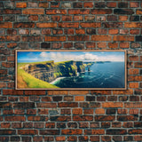 Panoramic of the Cliffs Of Moher Ireland, Extra Large Wall Art, Panoramic Wall Art, Panoramic Print, Landscape Photography, Landscape Print