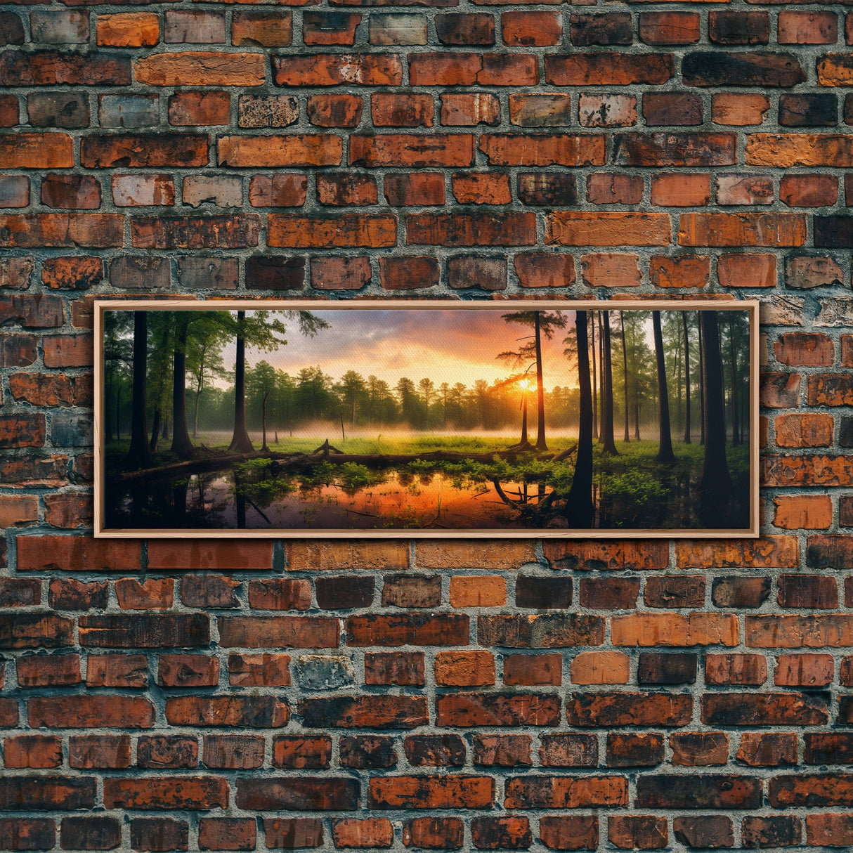 Panoramic of Congaree National Park, Extra Large Wall Art, Panoramic Wall Art, Panoramic Print, Landscape Photography, Landscape Print