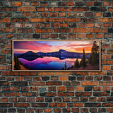 Panoramic of Crater Lake National Park, Extra Large Wall Art, Panoramic Wall Art, Panoramic Print, Landscape Photography, Landscape Print