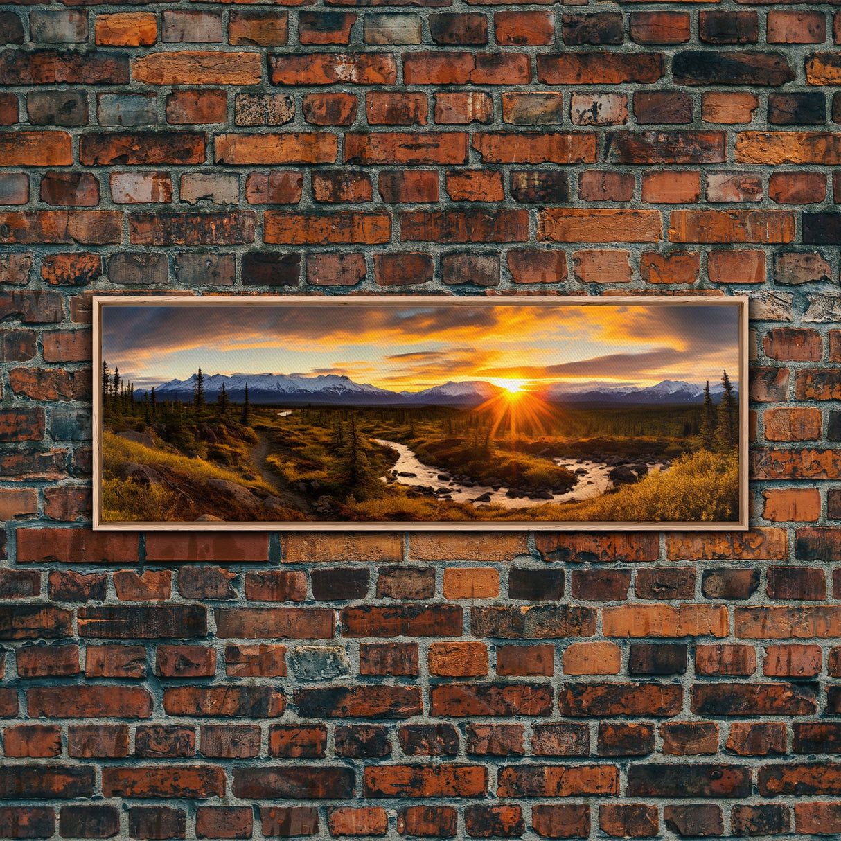 Panoramic of Denali National Park, Extra Large Wall Art, Panoramic Wall Art, Panoramic Print, Landscape Photography Landscape Print