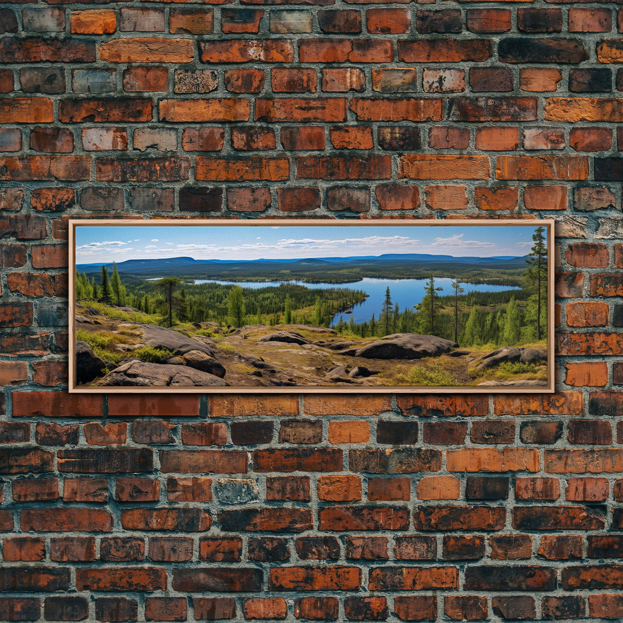 Panoramic of Finnish Lapland In Summer, Extra Large Wall Art, Panoramic Wall Art, Panoramic Print, Landscape Photography, Landscape Print