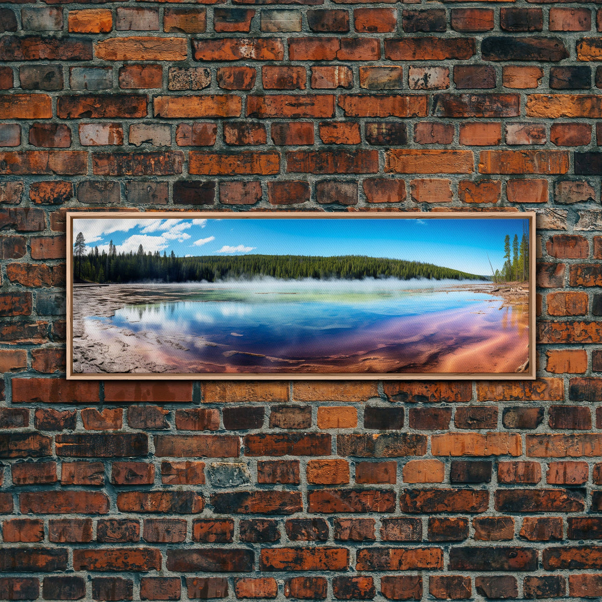 Panoramic of Grand Prismatic Spring Yellowstone, Extra Large Wall Art, Panoramic Wall Art, Panoramic Landscape Print, Landscape Photography