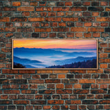 Panoramic of Great Smoky Mountains National Park, Extra Large Wall Art, Panoramic Wall Art, Panoramic Landscape Print, Landscape Photography