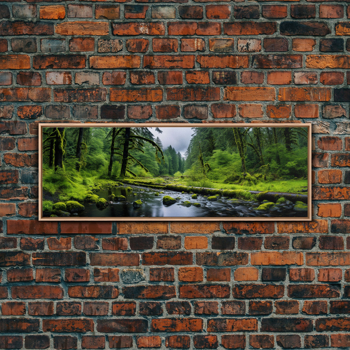 Panoramic Print of Hoh Rain Forest Washington, Extra Large Wall Art, Panoramic Wall Art, Panoramic Landscape Print, Landscape Photography