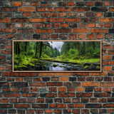 Panoramic Print of Hoh Rain Forest Washington, Extra Large Wall Art, Panoramic Wall Art, Panoramic Landscape Print, Landscape Photography