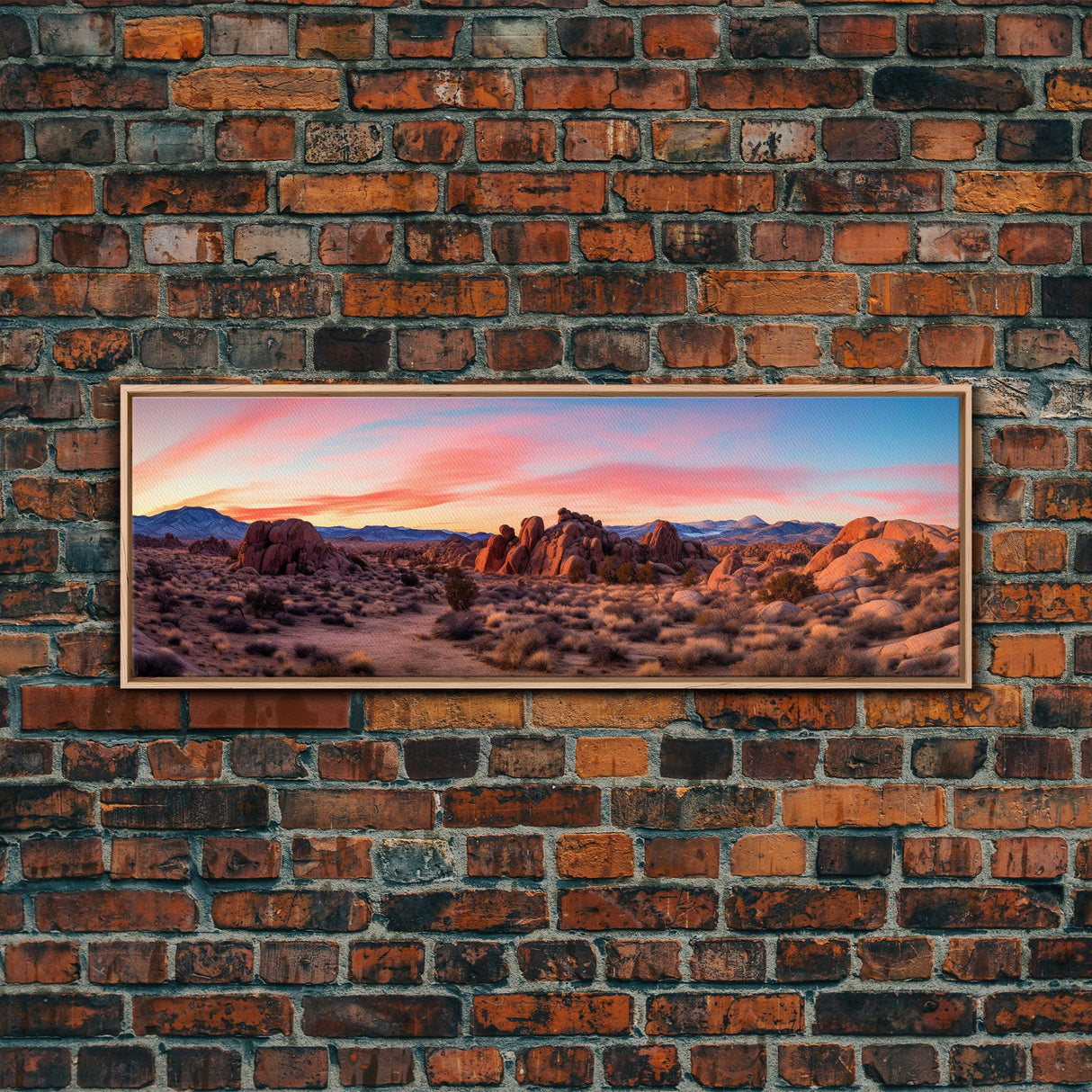 Panoramic of Joshua Tree National Park, Extra Large Wall Art, Panoramic Wall Art, Panoramic Print, Landscape Photography Landscape