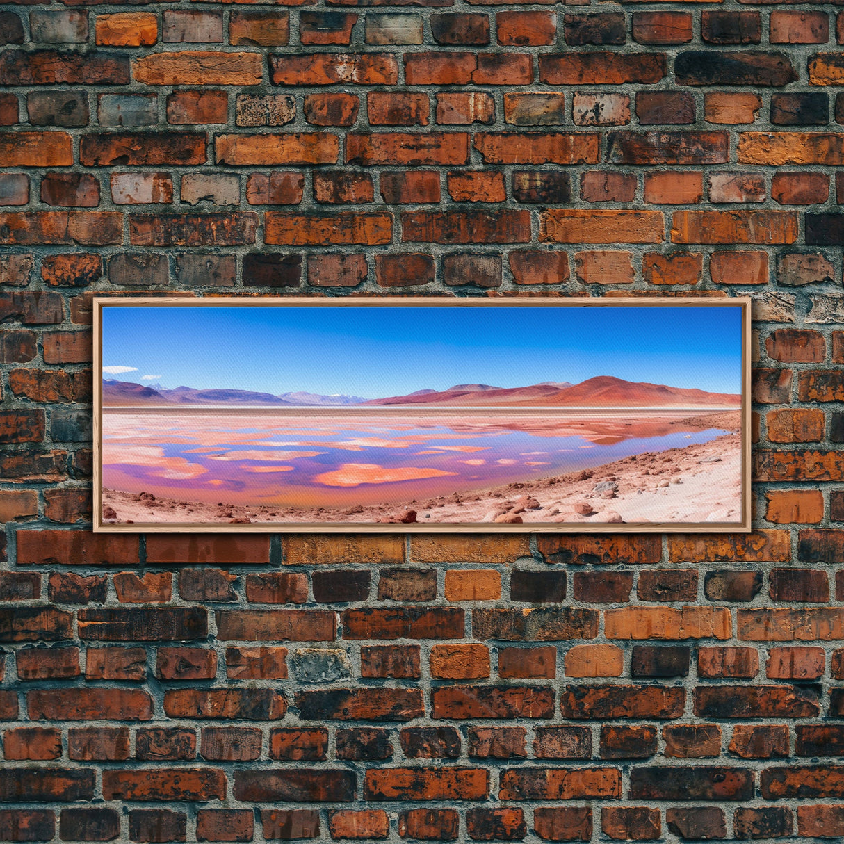 Panoramic Print of Laguna Colorada Salt Flats, Extra Large Wall Art, Panoramic Wall Art, Panoramic Landscape Print, Landscape Photography