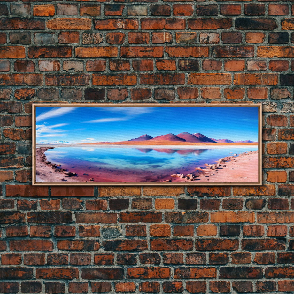 Panoramic Print of Laguna Colorada Salt Flats, Extra Large Wall Art, Panoramic Wall Art, Panoramic Landscape Print, Landscape Photography