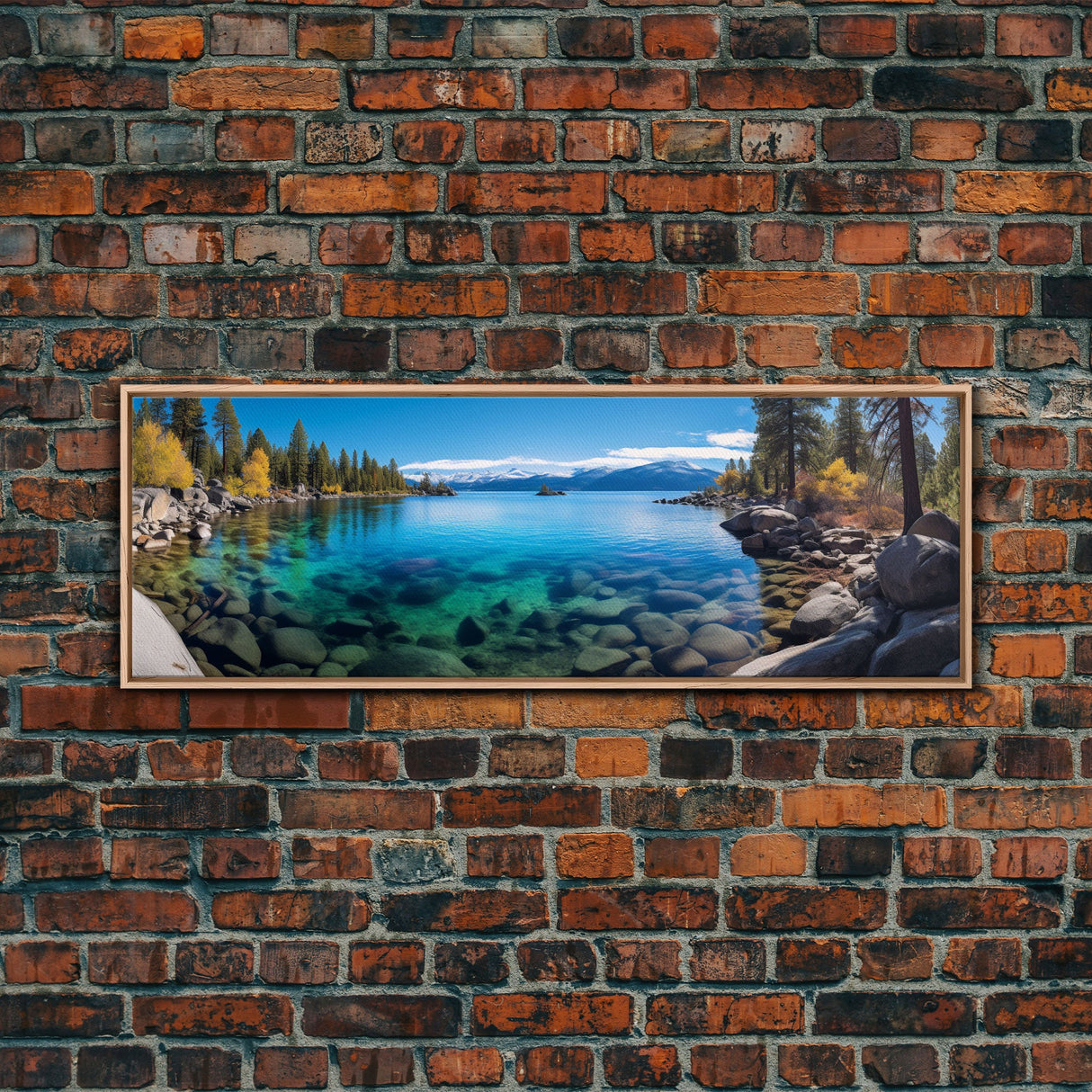 Panoramic Print of Lake Tahoe California, Extra Large Wall Art, Panoramic Wall Art, Panoramic Landscape Print, Landscape Photography