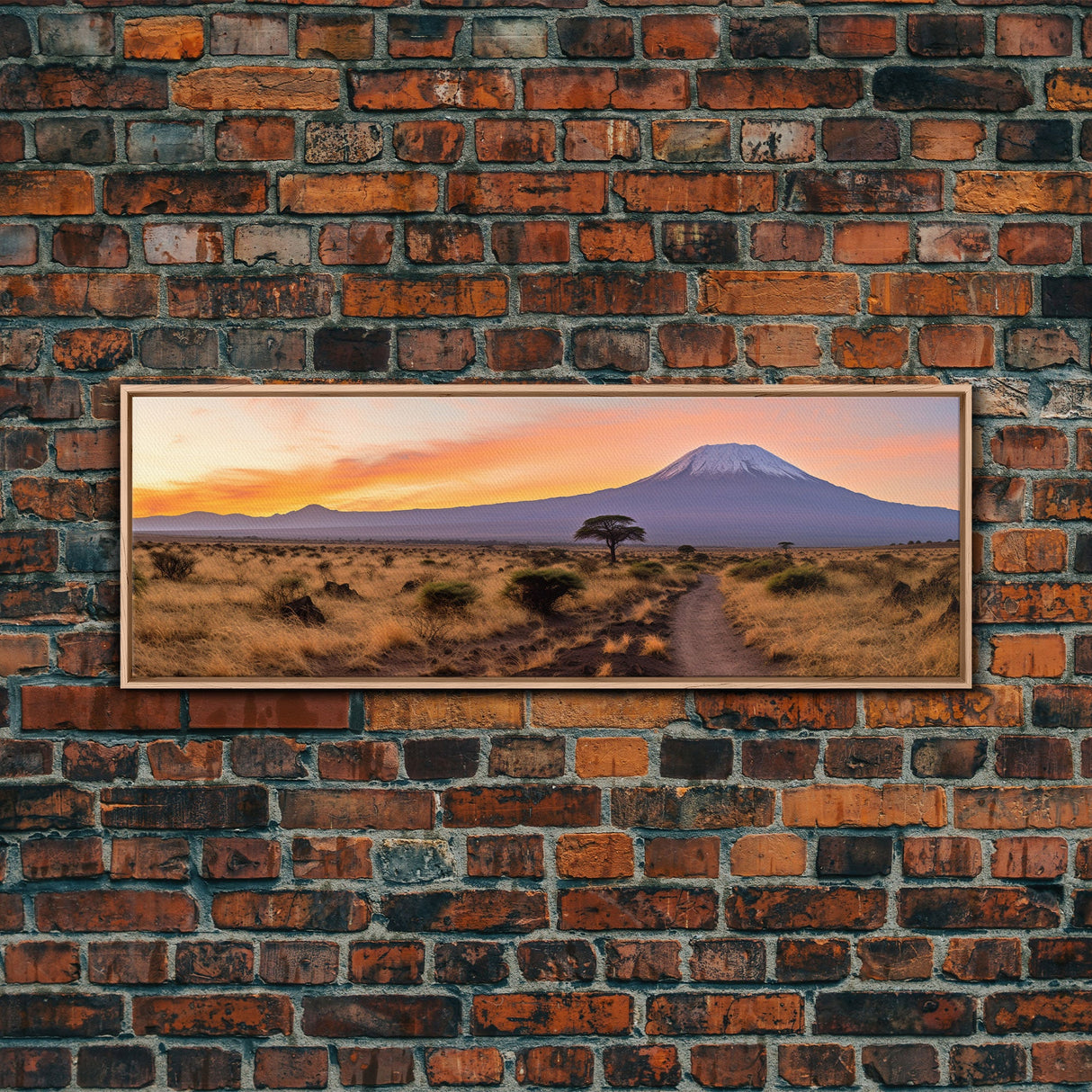 Panoramic Print of Mount Kilimanjaro Tanzania Extra Large Wall Art, Panoramic Wall Art, Panoramic Landscape Print, Landscape Photography