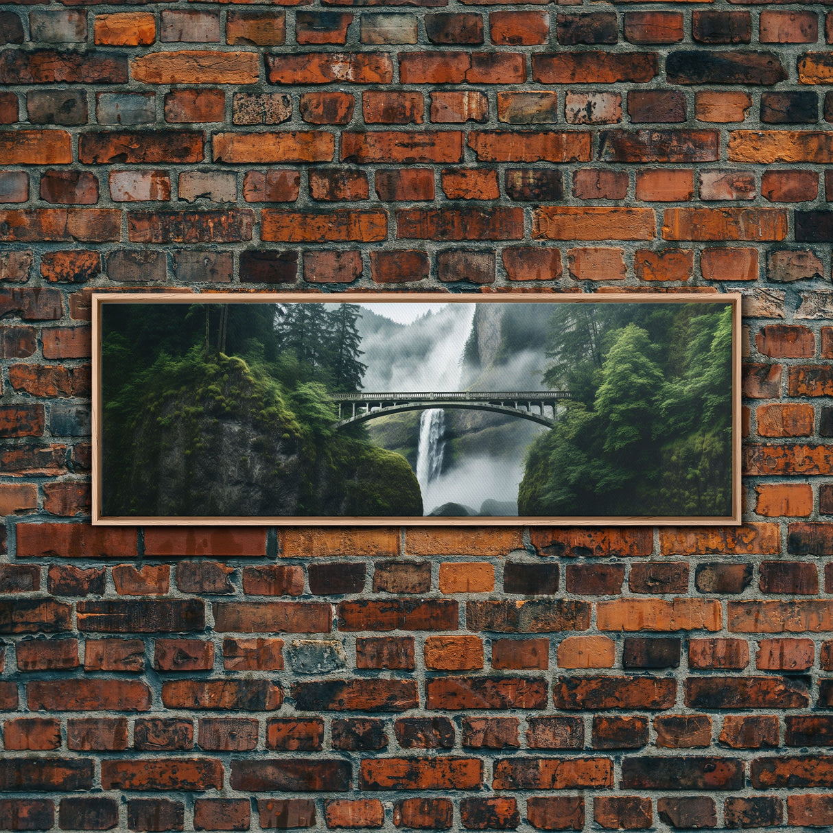 Panoramic Print of Multnomah Falls Oregon Extra Large Wall Art, Panoramic Wall Art, Panoramic Landscape Print, Landscape Photography