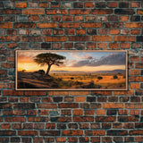 Panoramic Print of The Serengeti in Tanzania Extra Large Wall Art, Panoramic Wall Art, Panoramic Landscape Print, Landscape Photography