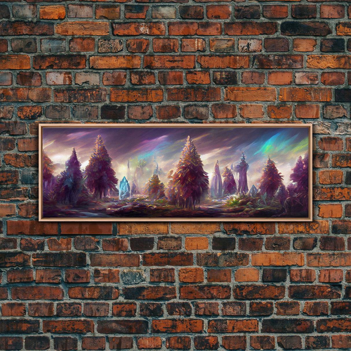 RPG Art, High Fantasy Forest Wall Art, Ready To Hang Canvas Print, Panoramic Art, Fantasy RPG Concept Art