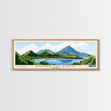 Banda Islands, Indonesia Panoramic Beach Print, Vacation Gift, Indonesia Wall Art, Framed Canvas Print, Framed Beach Painting