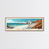 Bay of Fires, Australia Panoramic Print, Vacation Gift, Australia Wall Art, Beach Painting, Beach Decor, Large Wall Art, Wood Frame Art