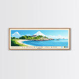 Clipperton Island, France Panoramic Print, Vacation Gift, France Wall Art, Beach Painting, Beach Decor, Large Wall Art, Wood Frame Art