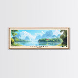 Côn Đảo, Vietnam Panoramic Beach Print, Vacation Gift, Vietnam Wall Art, Beach Painting, Beach Decor, Beach Painting