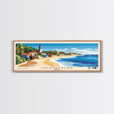 Costalegre, Mexico Panoramic Print, Vacation Gift, Mexico Wall Art, Beach Painting, Beach Decor, Beach Or Lakehouse Art