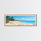 Cruise Center Beach, Turks and Caicos Panoramic Print, Vacation Gift, Turks and Caicos Wall Art, Beach Painting, Beach Decor, Beach Or Lakehouse Art