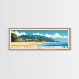 Forte dei Marmi, Italy Panoramic Beach Print, Vacation Gift, Italy Wall Art, Framed Canvas Print, Framed Beach Painting