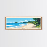 Geribá Beach, Brazil Panoramic Beach Print, Vacation Gift, Brazil Wall Art, Framed Canvas Print, Framed Beach Painting