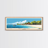 Gili Meno, Indonesia Panoramic Beach Print, Vacation Gift, Indonesia Wall Art, Beach Painting, Beach Decor, Beach Painting