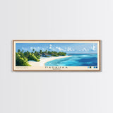 Hadahaa, Maldives Panoramic Beach Print, Vacation Gift, Maldives Wall Art, Framed Canvas Print, Framed Beach Painting