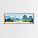 Ho Coc, Vietnam Panoramic Beach Print, Vacation Gift, Vietnam Wall Art, Beach Painting, Beach Decor, Beach Painting