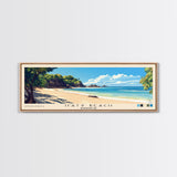 Ifaty Beach, Madagascar Panoramic Beach Print, Vacation Gift, Madagascar Wall Art, Beach Painting, Beach Decor, Beach Painting