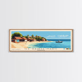 Ile Sainte-Marie, Madagascar Panoramic Beach Print, Vacation Gift, Madagascar Wall Art, Beach Painting, Beach Decor, Beach Painting