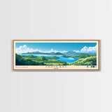 Ishigaki, Japan Panoramic Beach Print, Vacation Gift, Japan Wall Art, Beach Painting, Beach Decor, Beach Painting