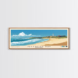 Jeffreys Bay, South Africa Panoramic Beach Print, Vacation Gift, South Africa Wall Art, Beach Painting, Beach Decor, Beach Painting