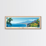 La Palma, Spain Panoramic Beach Print, Vacation Gift, Spain Wall Art, Beach Painting, Beach Decor, Beach Painting