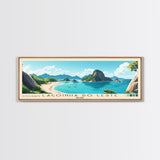 Lagoinha do Leste, Brazil Panoramic Print, Vacation Gift, Brazil Wall Art, Beach Painting, Beach Decor, Beach Or Lakehouse Art