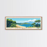 Likoma Island, Malawi Panoramic Print, Vacation Gift, Malawi Wall Art, Beach Painting, Beach Decor, Large Wall Art, Wood Frame Art