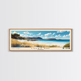 Lucky Bay, Australia Panoramic Print, Vacation Gift, Australia Wall Art, Beach Painting, Beach Decor, Beach Or Lakehouse Art